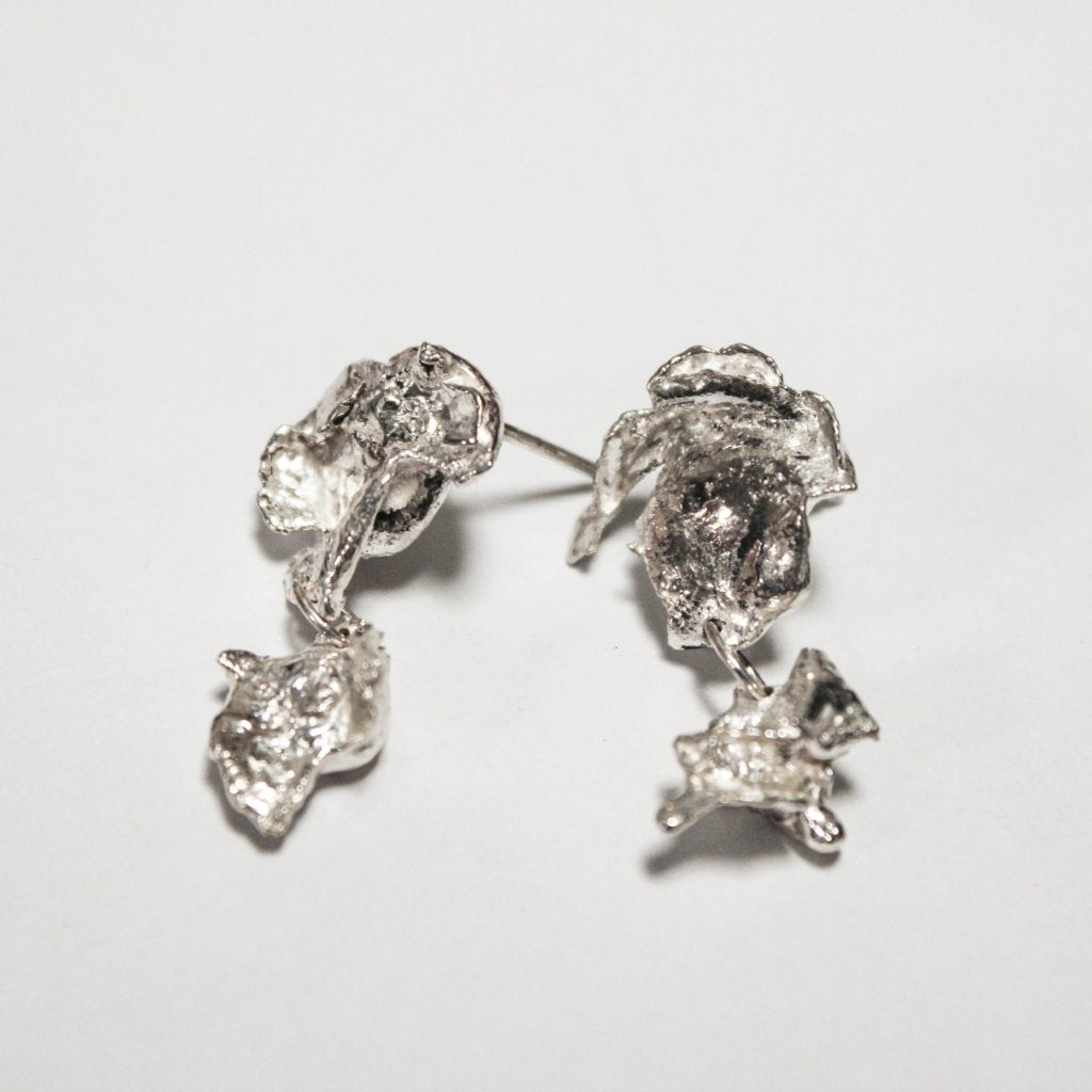 Double Drop Bleeding Heart Earrings