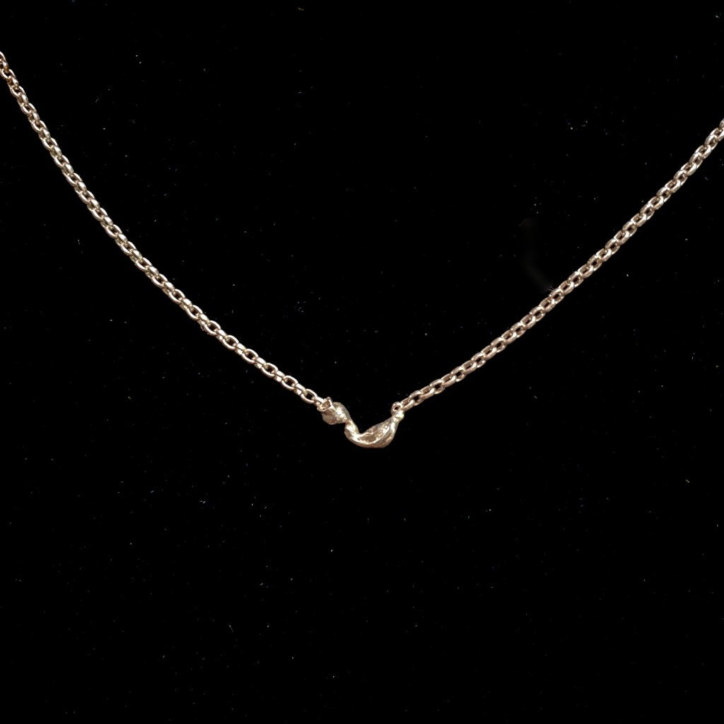 Squiggle Bleeding Heart Necklace